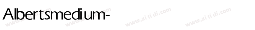 Alberts medium字体转换 Alberts medium字体转换